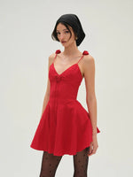 Orsa Mini Dress in Red - Ché by Chelsey