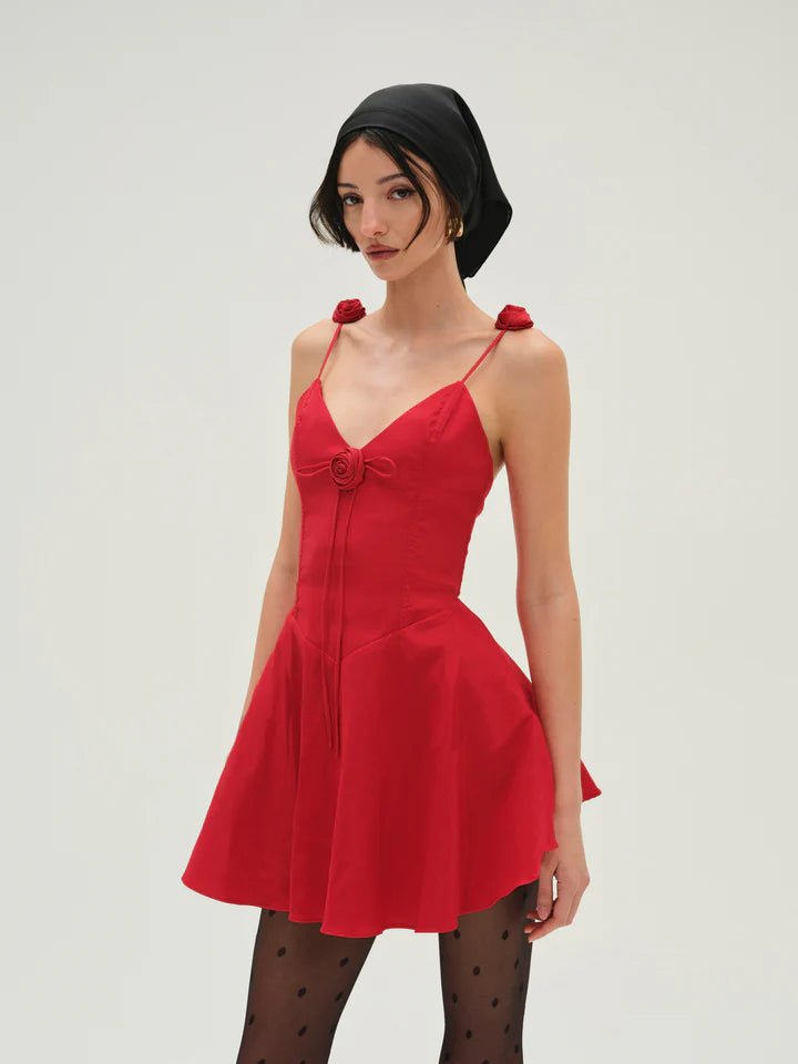 Orsa Mini Dress in Red - Ché by Chelsey