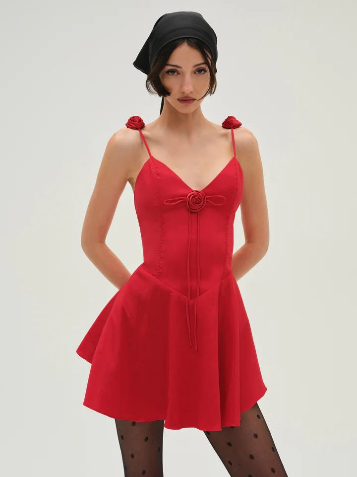 Orsa Mini Dress in Red - Ché by Chelsey