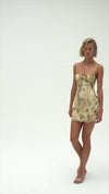 Opal Mini Dress in Gold