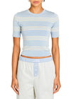 Ry Top in Ice Blue/Pastel Yellow - Ché by Chelsey