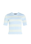 Ry Top in Ice Blue/Pastel Yellow - Ché by Chelsey