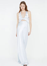 Sabia Twist Dress in Silver Blue - Ché by Chelsey