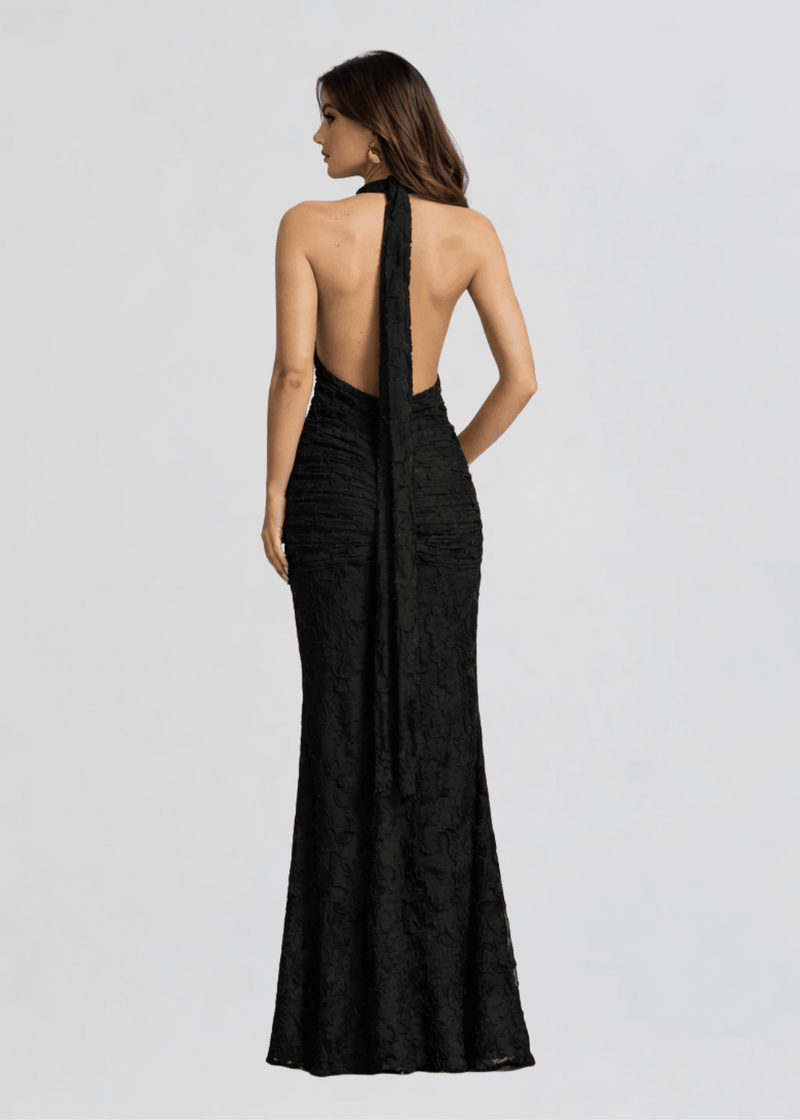 Sabine Maxi Dress in Black S / Black