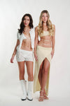 Samantha Crochet Top & Shorts Set in White - Ché by Chelsey
