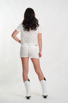 Samantha Crochet Top & Shorts Set in White - Ché by Chelsey