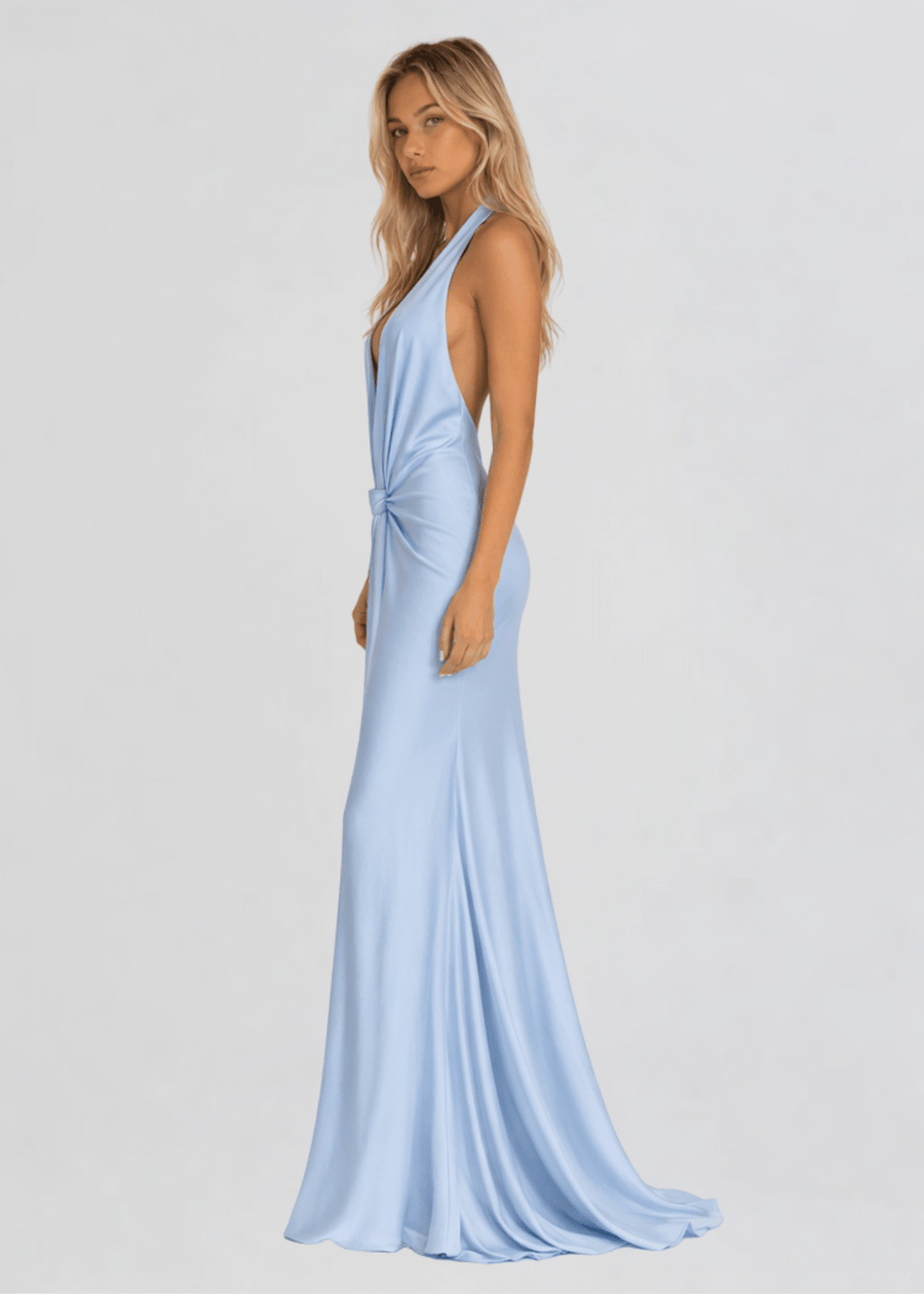 Sara Maxi Dress in Sky Blue L / Sky Blue