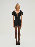 Singrid Mini Dress in Black - Ché by Chelsey