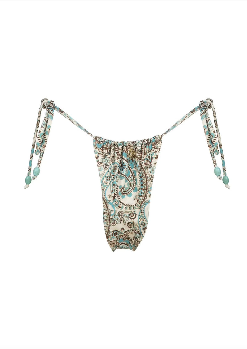 Summer Bottom in Turquoise Paisley - Ché by Chelsey