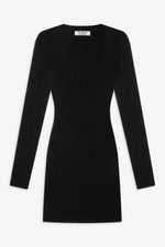 Sweetheart Knit Dress in Black - Ché by Chelsey