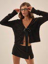 Tayla Knit Cardigan in Black - Ché by Chelsey