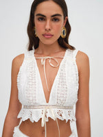 Tracy Top in White - Ché by Chelsey