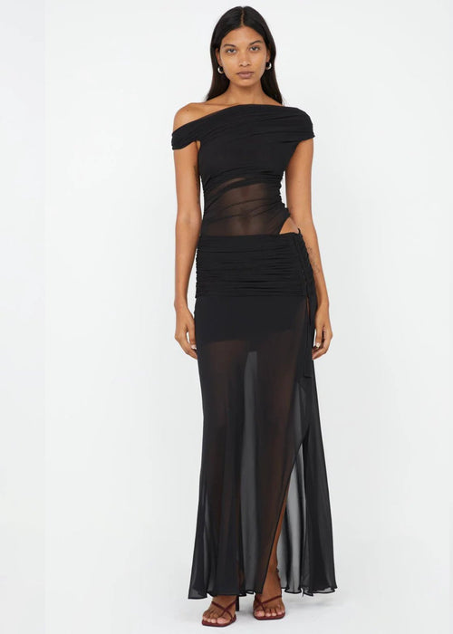 Zeila Asym Dress in Black - Ché by Chelsey