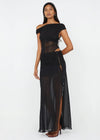 Zeila Asym Dress in Black - Ché by Chelsey