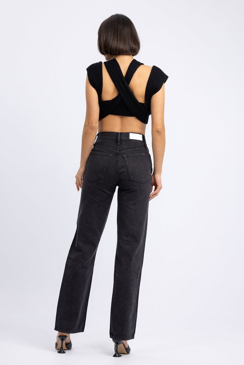 90’s High Rise Loose In Washed Black - Ché by Chelsey