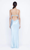 Arabella Backless Dress in Dolphin Blue - Ché by Chelsey