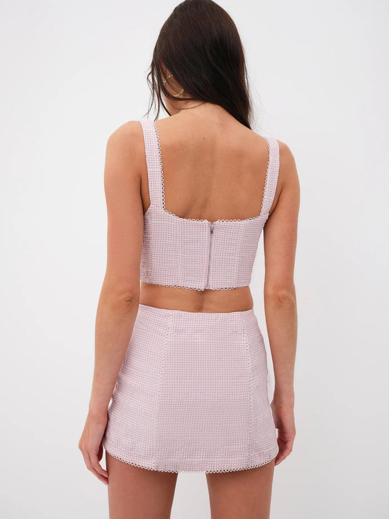Aubrey Mini Skirt in Pink - Ché by Chelsey
