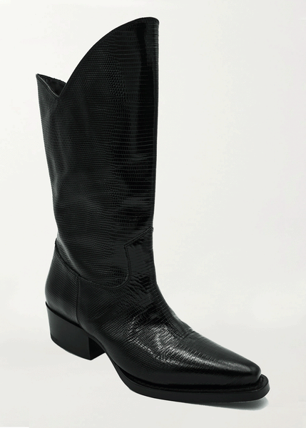 Ché by Chelsey Black Python Texan Boots – Ché by Chelsey