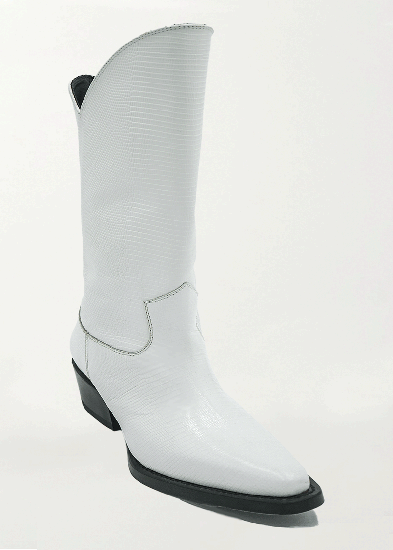 Blanco Texan Boots - Ché by Chelsey