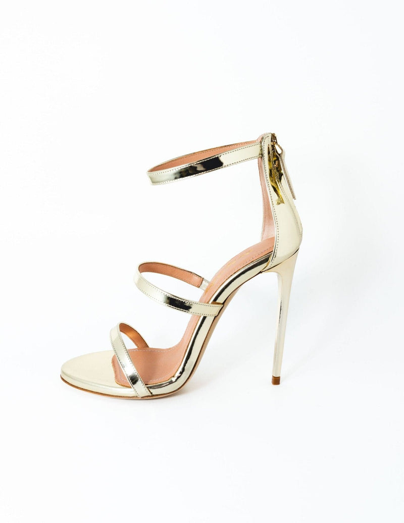 Calypso Strap Heel in Gold Specchio - Ché by Chelsey