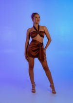 Che Brown Silk Set in Chocolate - Ché by Chelsey
