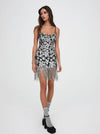 Collette Mini Dress in Silver - Ché by Chelsey