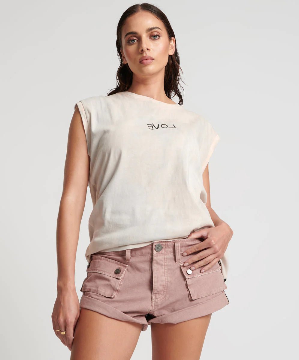 Dirty Rose Cadet Bandits Low Waist Short - Ché by Chelsey