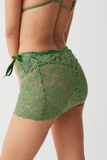 Dylan Lace Mini Skirt in Sea Moss - Ché by Chelsey