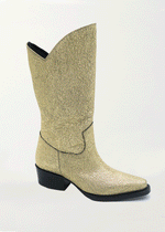 Gold Texan Boots - Ché by Chelsey