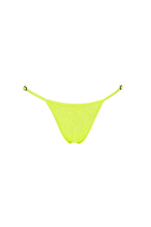 Larisa Brief Eco Bikini Bottom in Sunny Lime - Ché by Chelsey