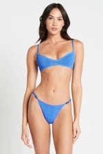 Larisa Brief Eco Bikini Bottom in Tranquil Blue - Ché by Chelsey