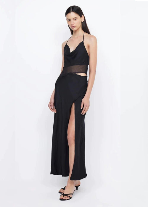 Max Halter Maxi Dress in Black - Ché by Chelsey