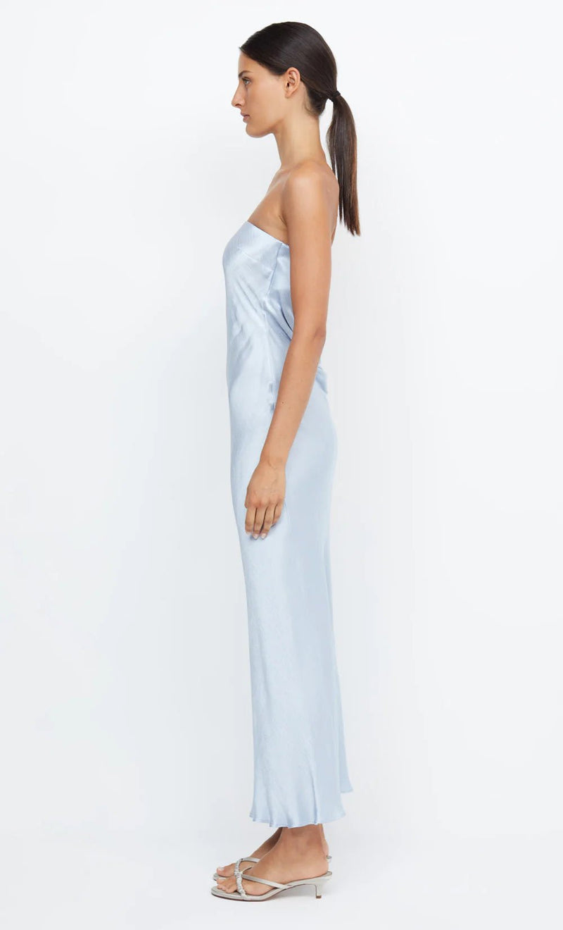 Moon Dance Strapless Dress in Powder Blue - Ché by Chelsey