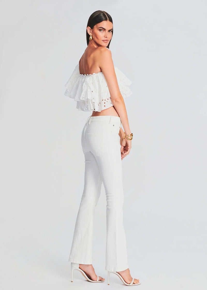 Murphy Mid Rise Jean in White - Ché by Chelsey