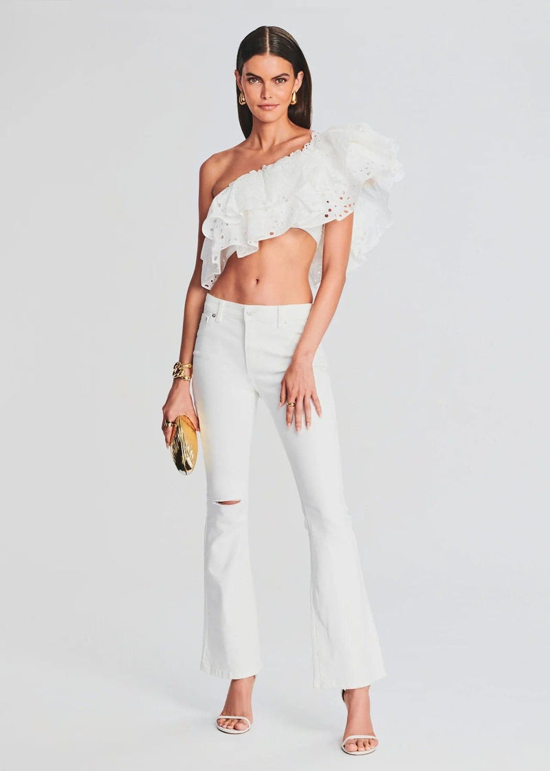 Murphy Mid Rise Jean in White - Ché by Chelsey
