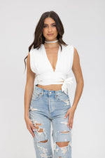 Roman Top in White - Ché by Chelsey