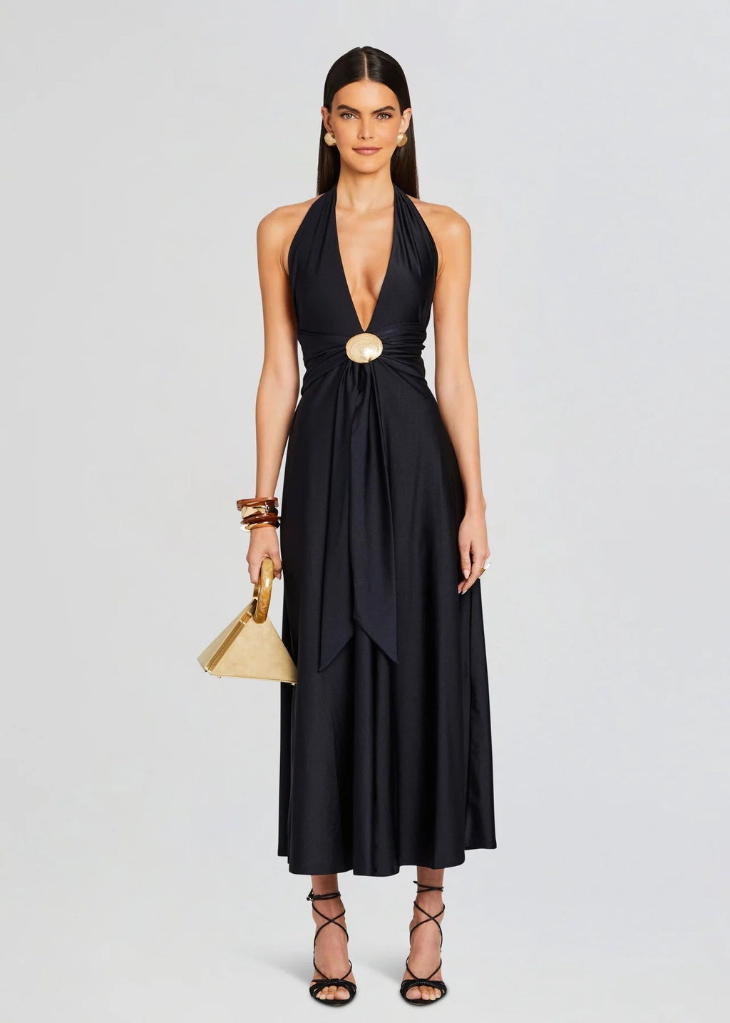 Shelly Maxi Dress in Black - Ché by Chelsey
