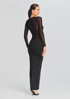 Silver Maxi Dress in Black - Ché by Chelsey