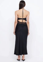Stella Halter Gown in Black - Ché by Chelsey