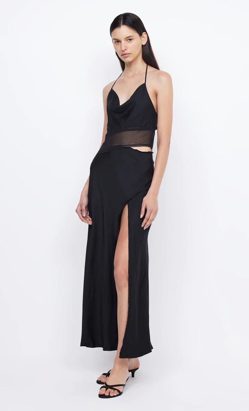 Stella Halter Gown in Black - Ché by Chelsey