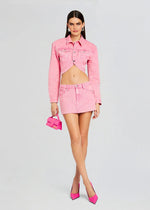 Zuri Skirt in Malibu Pink - Ché by Chelsey